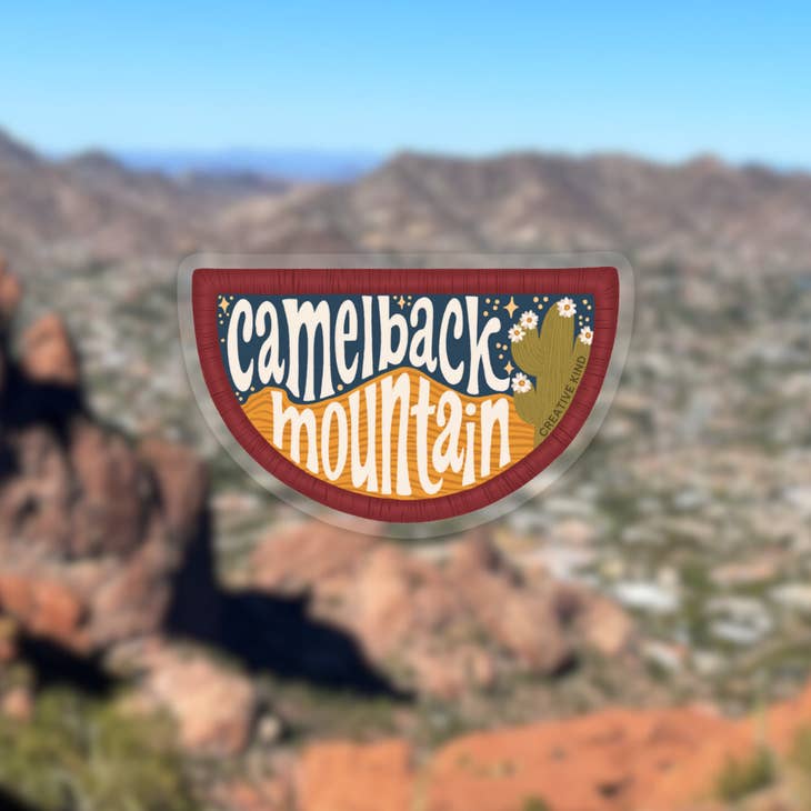 Camelback Mountain Clear Back Sticker