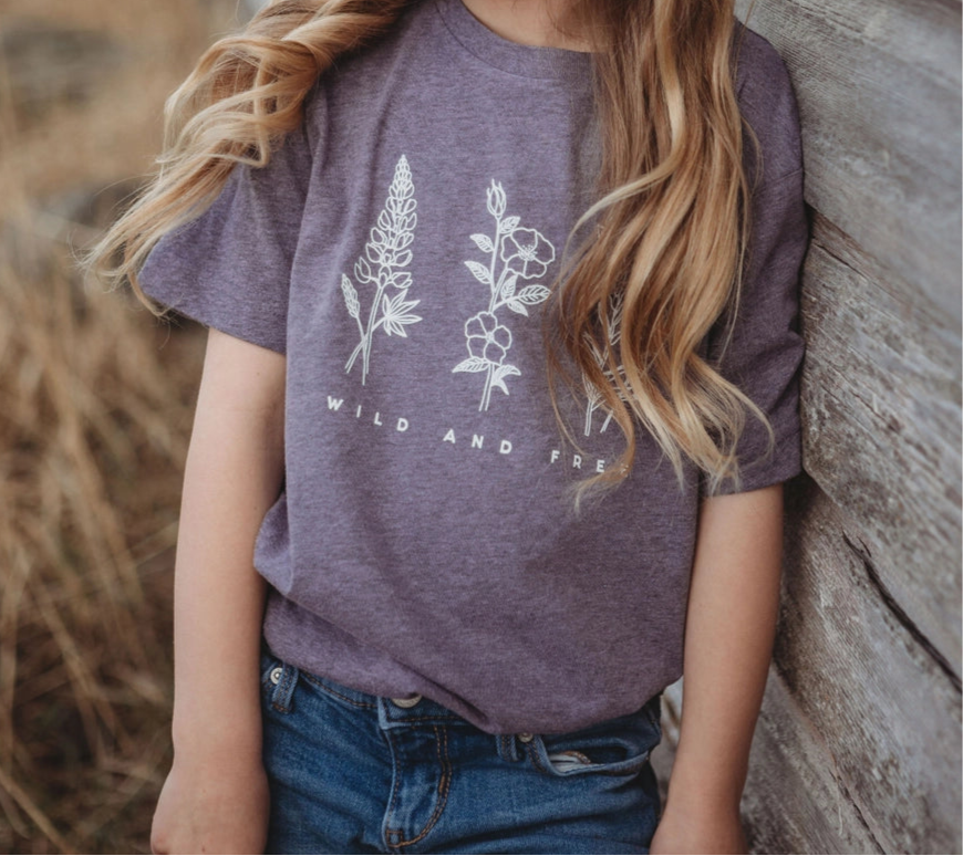 Wild and Free Kids Tee