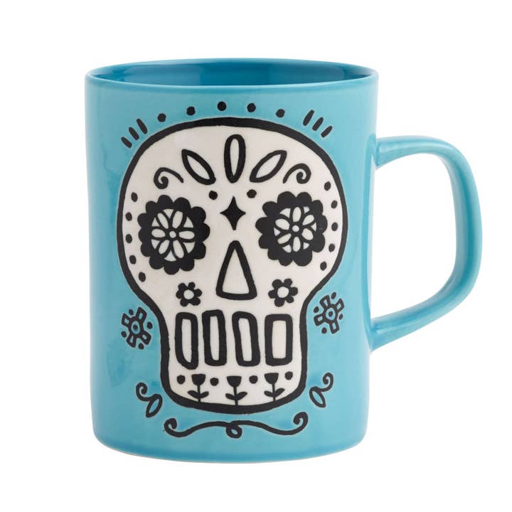 Blue Skull Mug