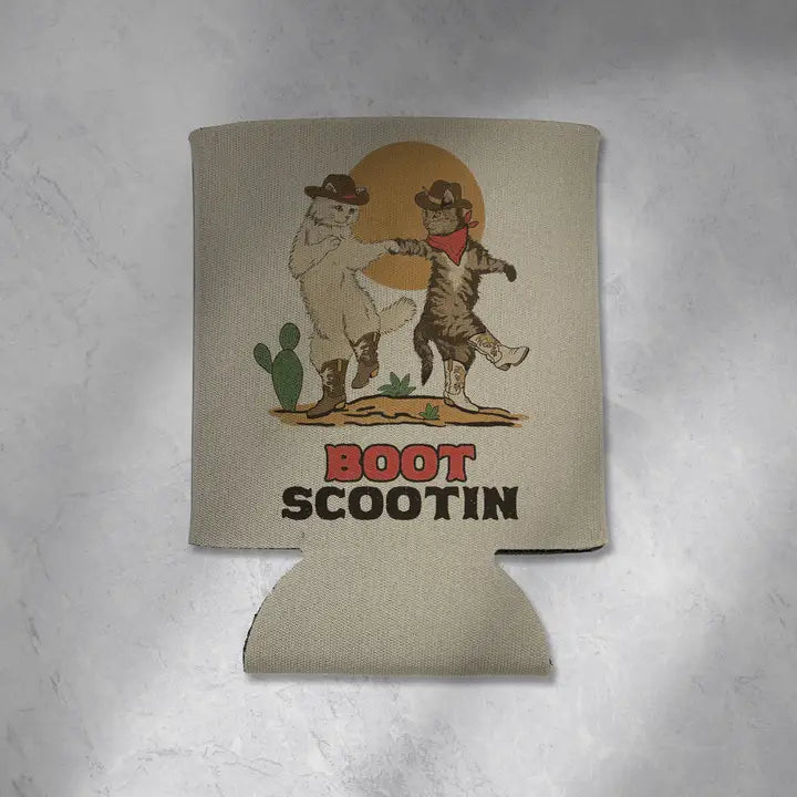 Boot Scootin' Kitties Koozie