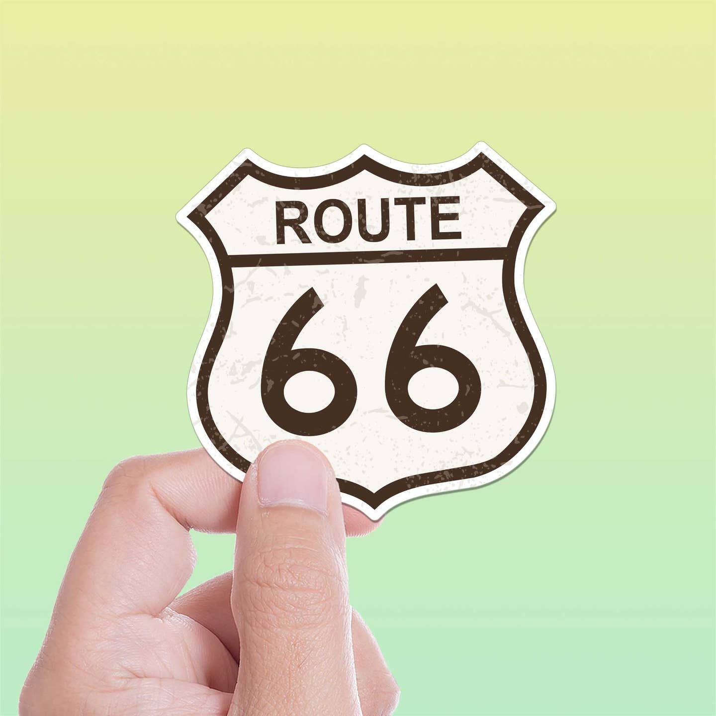 Route 66 Road Sign Sticker