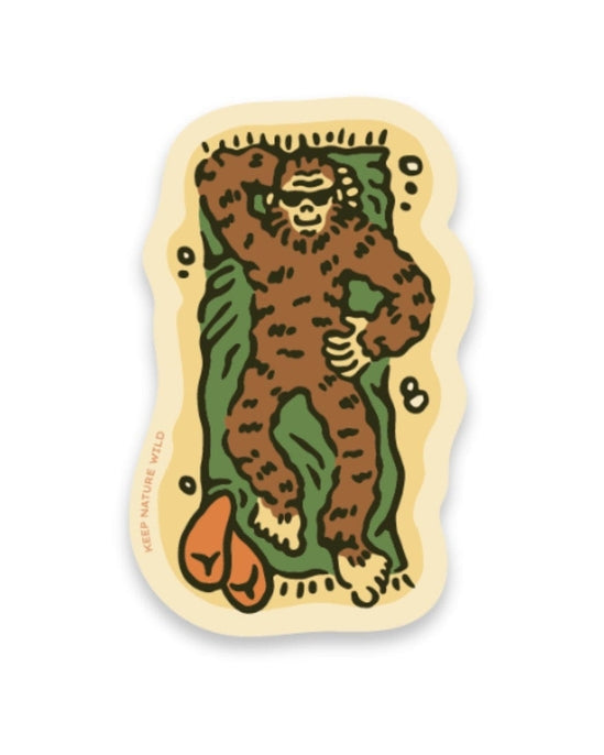 Squatch Summer Slumber Sticker