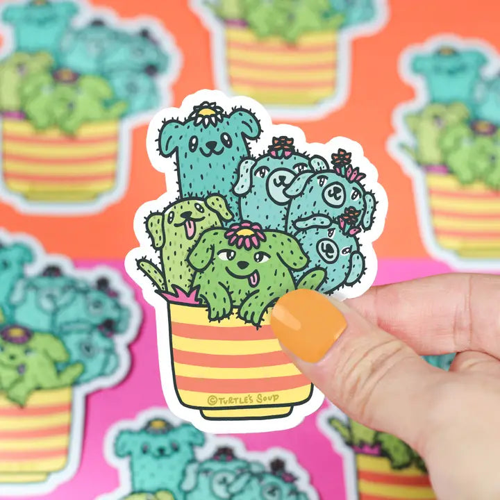 Cactus Pups Sticker