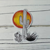 Cactus and Sun Sticker