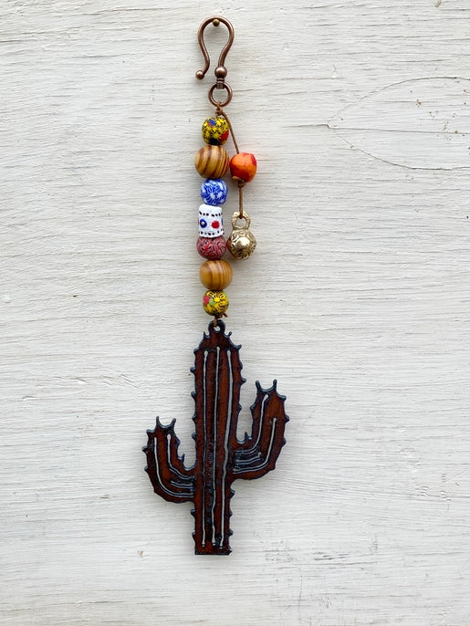 Rustic Saguaro Chime Ornament