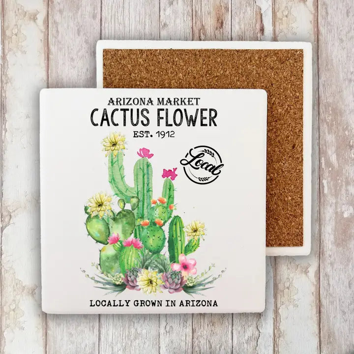 Arizona Cactus Market Coaster