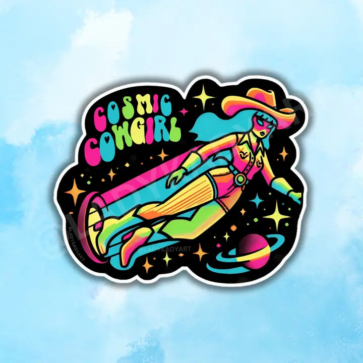 Cosmic Cowgirl Sticker