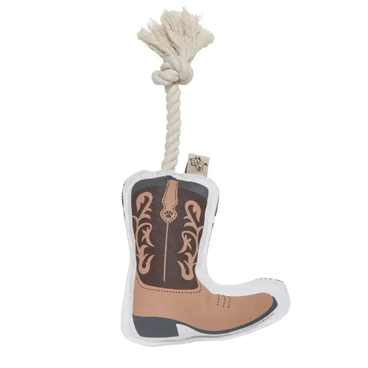 Cowboy Boot Rope Dog Toy