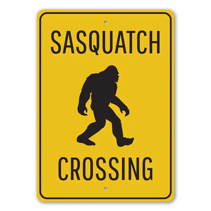 Sasquatch Crossing Sign