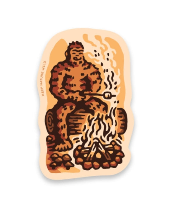 Squatch Fall Campfire Sticker