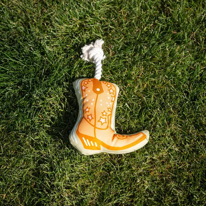 Cowboy Boot Rope Dog Toy