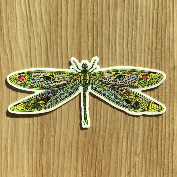 Mosaic Dragonfly Sticker