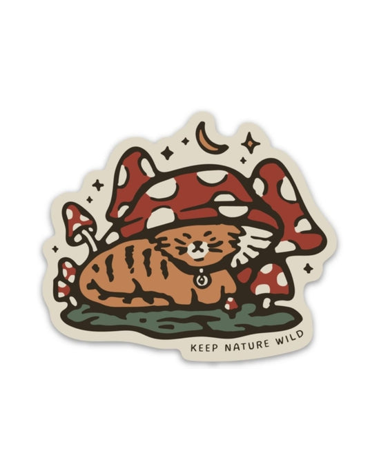 Toadstool Tabby Sticker