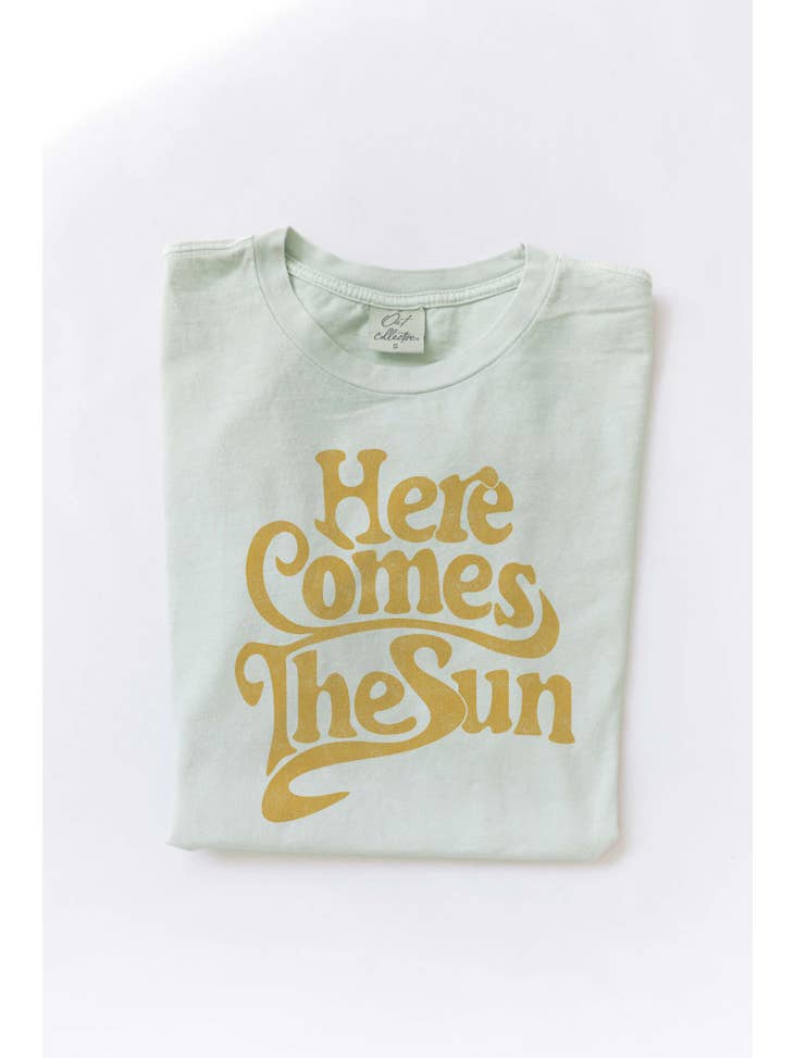 Here Comes the Sun Washed Women's Graphic Tee