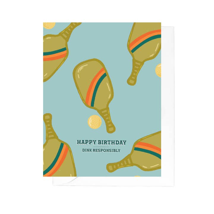 Pickleball Birthday Greeting Card