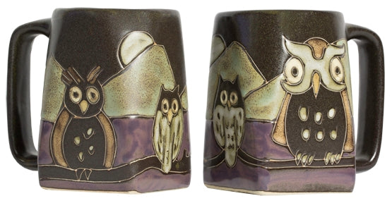 Night Owl Square Stoneware Mug