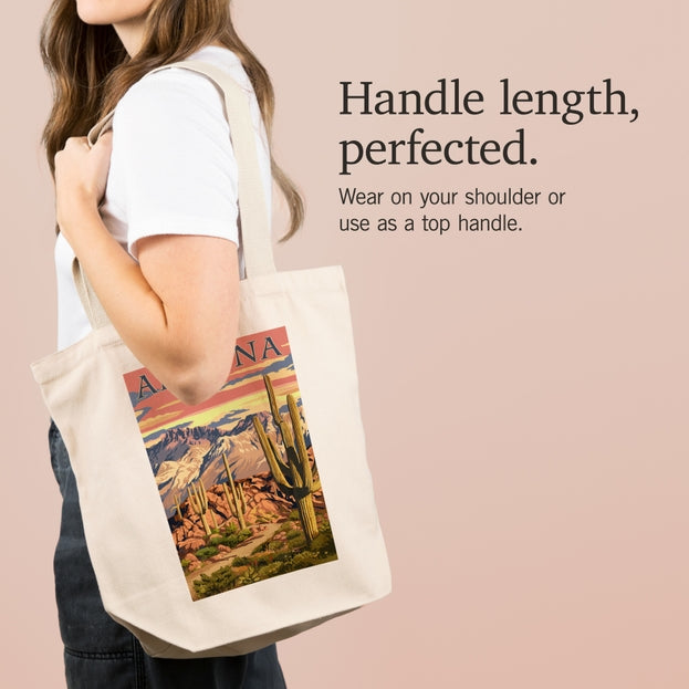 Desert Cactus Trail Sunset Tote