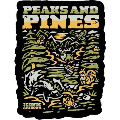 Peaks and Pines Sticker