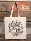 Flora Petroglyphs Tote Bag