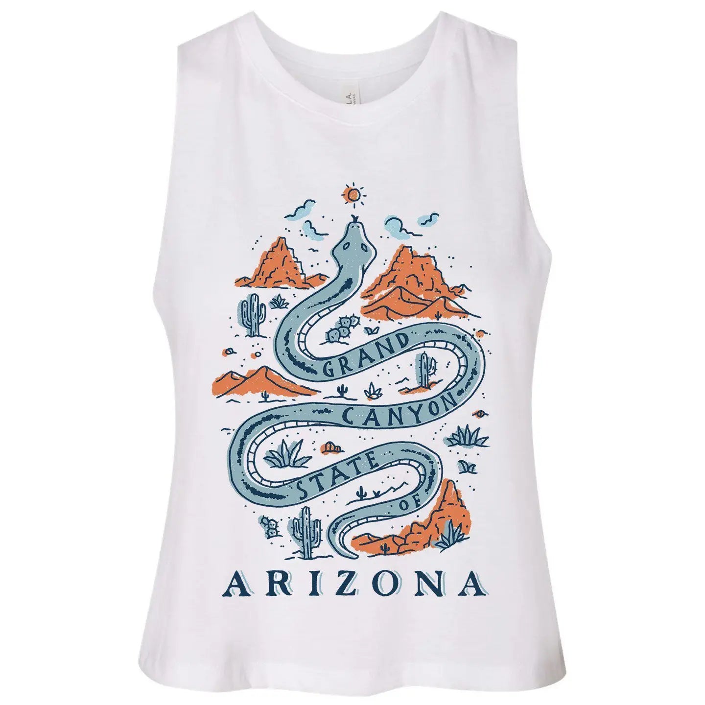 Grand Canyon Snake Crop Racerback Tank