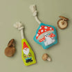 Gnome and Mushroom Mini Dog Toy Set