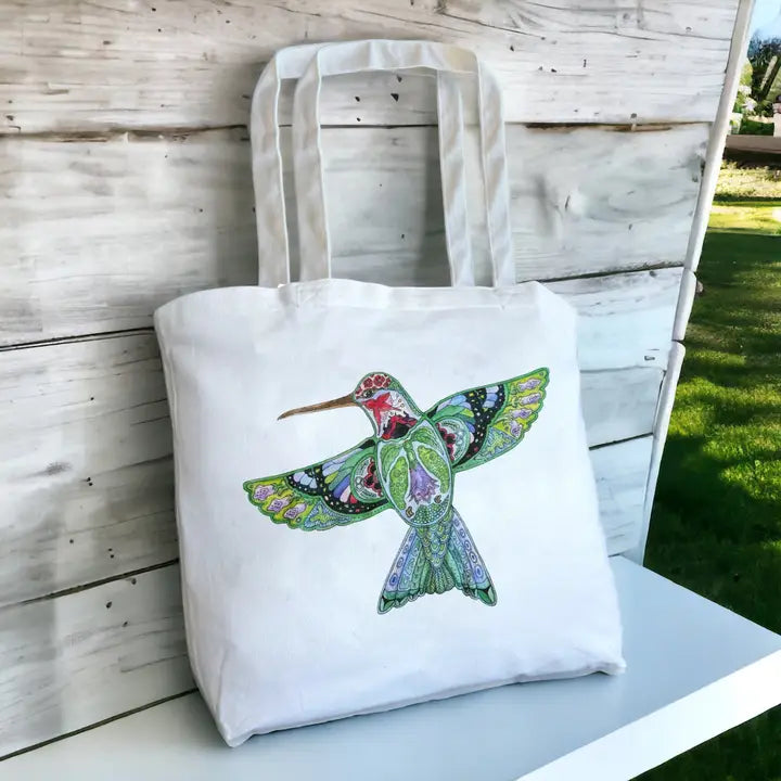 Mosaic Hummingbird Tote