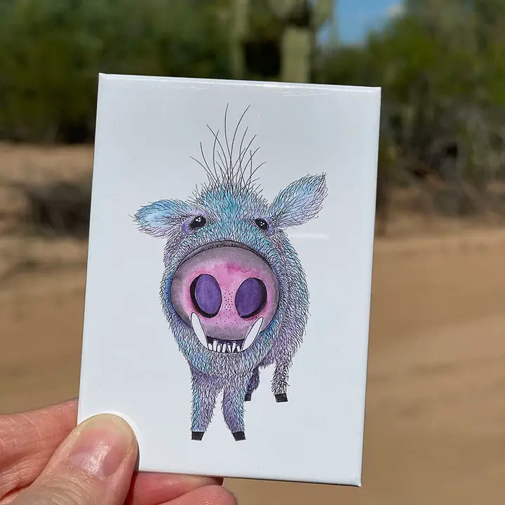 Blue Javelina Magnet