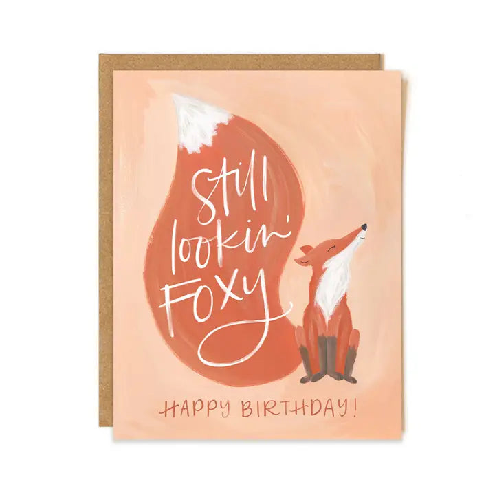 Still Foxy Birthday Card