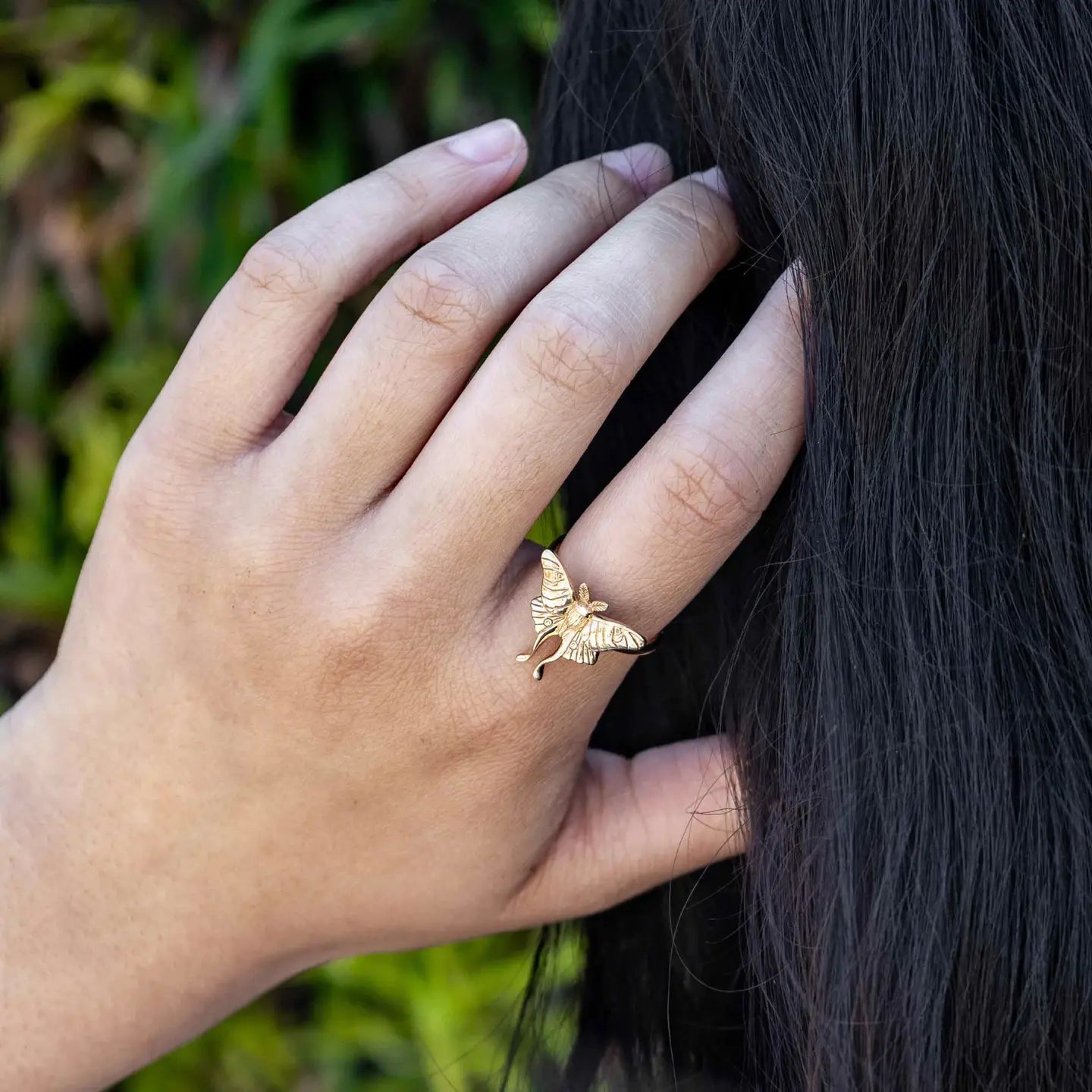 Luna Moth Ring