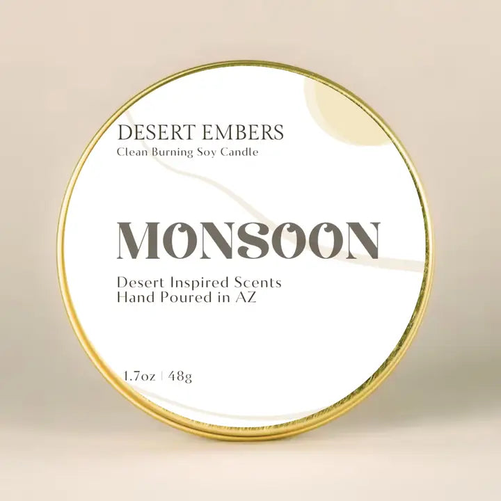 Monsoon 1.7 oz Mini Travel Candle