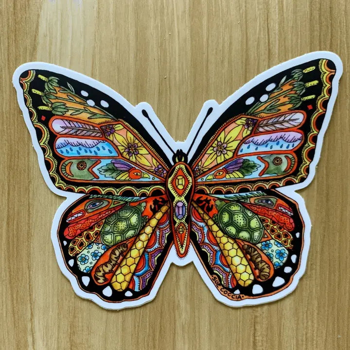 Mosaic Monarch Sticker