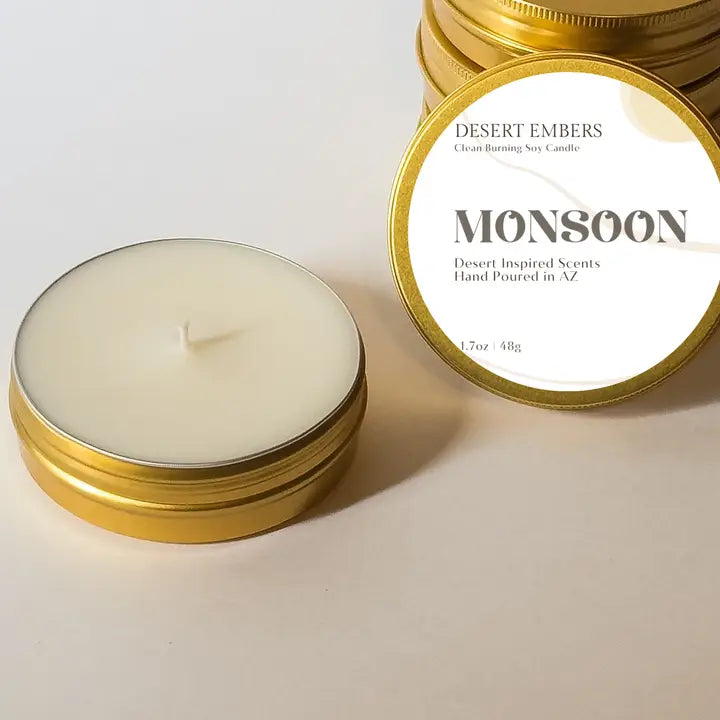 Monsoon 1.7 oz Mini Travel Candle