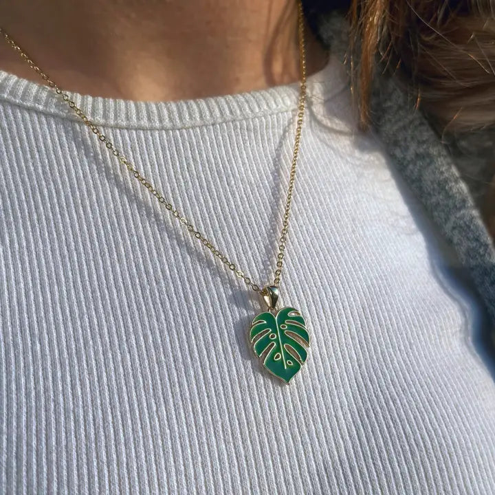 Monstera Deliciosa Necklace