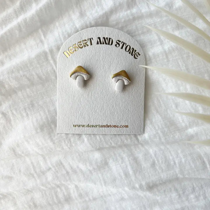 Mushroom Stud Earrings