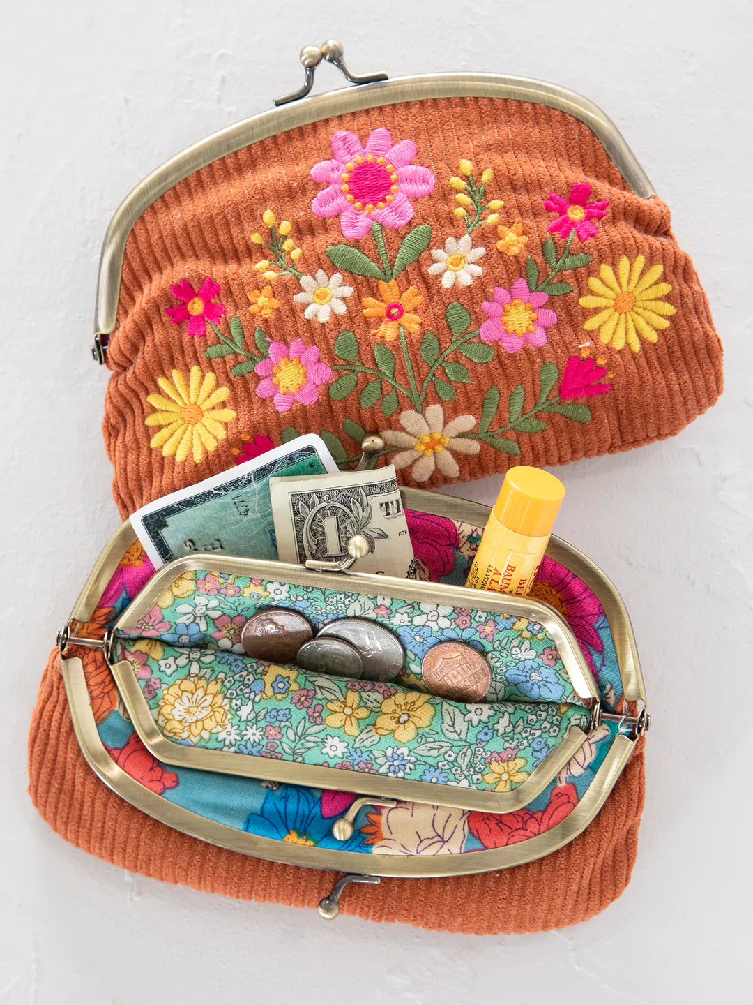 Embroidered Coin Purse