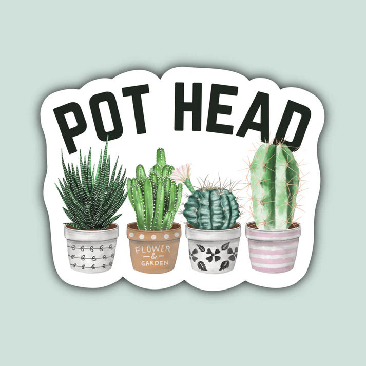 Pot Head Gardener Sticker