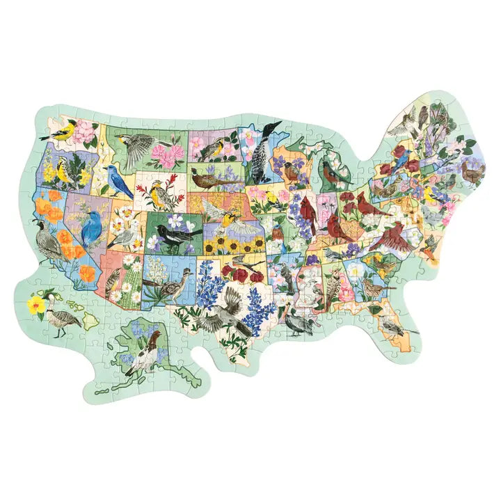 Birds and Blooms Across America Puzzle