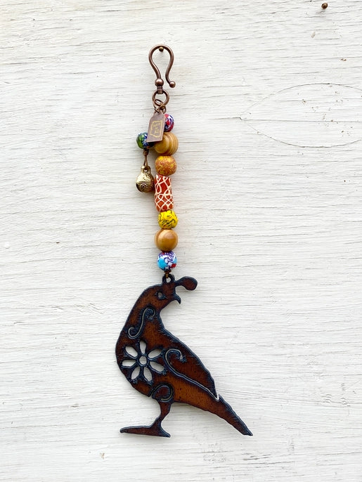 Rustic Quail Chime Ornament