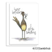 Road Runner With a Gift Birthday Card