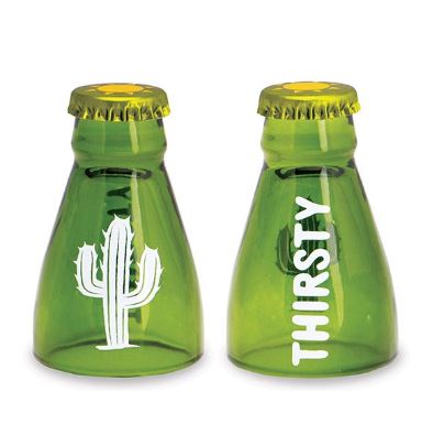 Novelty Shot Glass - Beer Bottle Thirsty Cactus