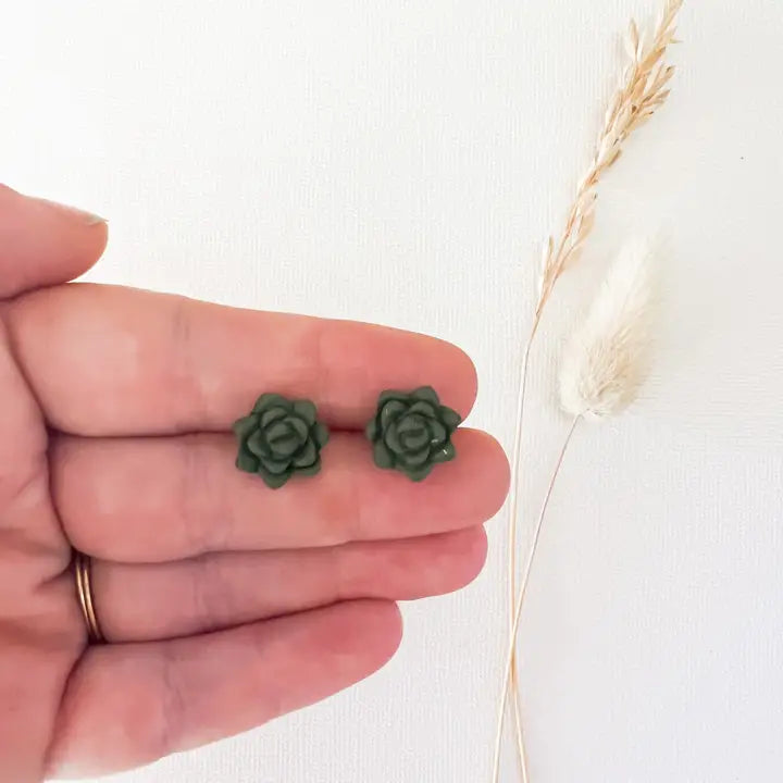 Succulent Stud Earrings