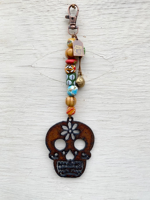 Rustic Sugar Skull Chime Ornament