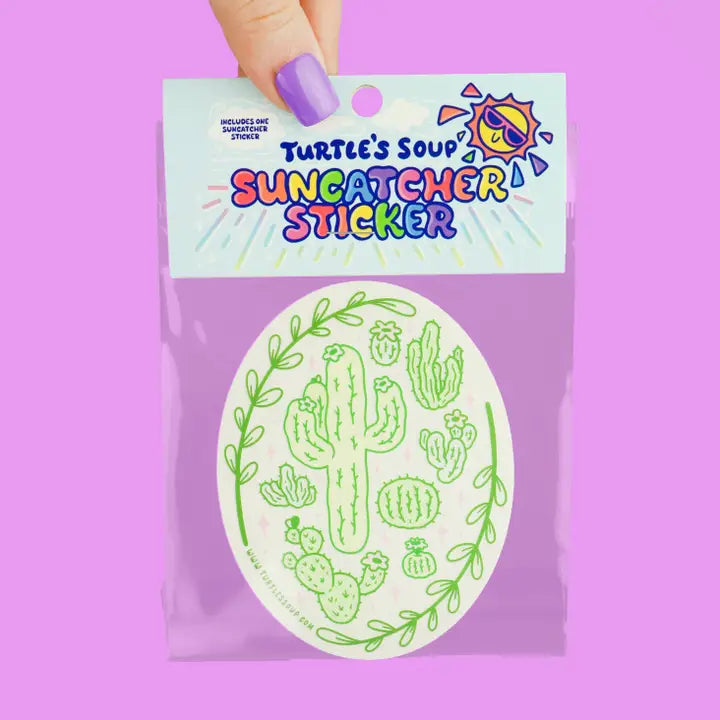 Cactus Suncatcher Sticker