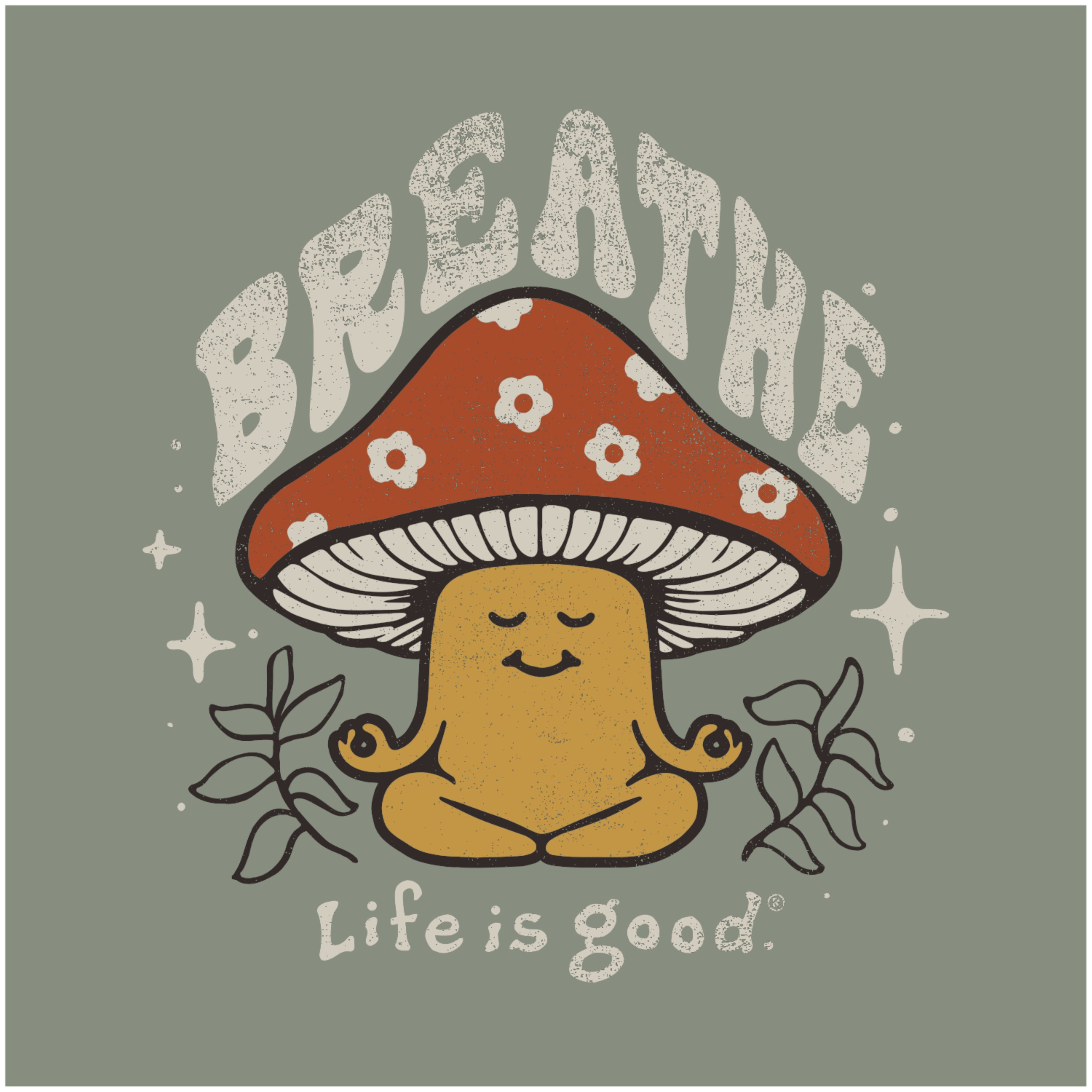 Breathe Mushroom Boxy Tee