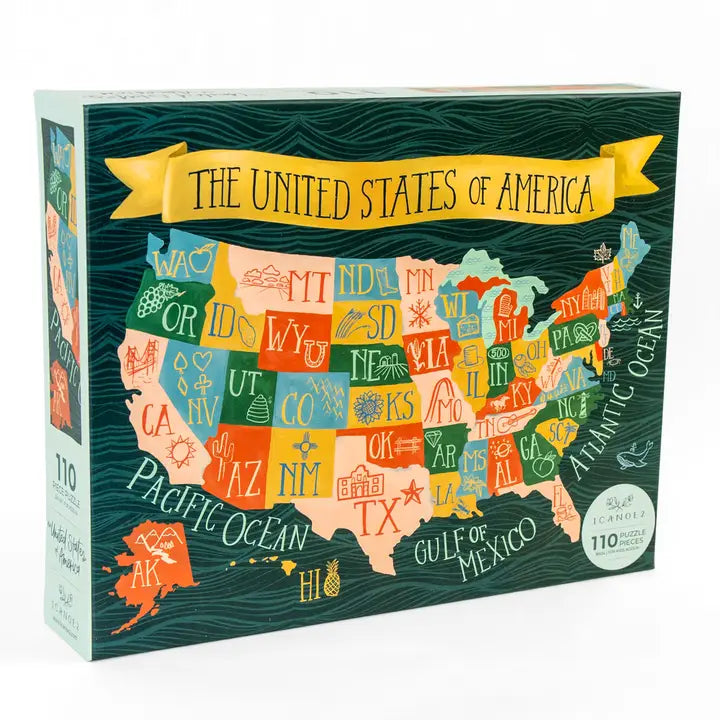 USA State Map Puzzle