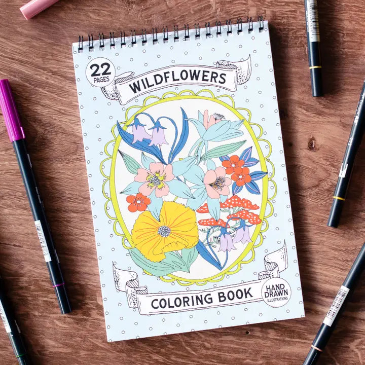 Wildflowers Coloring Book