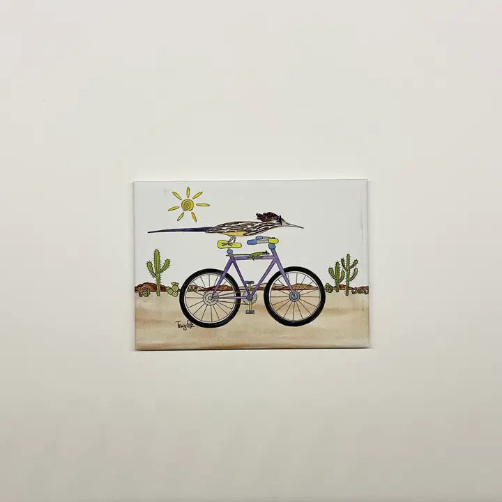 Road Runner Cyclist Magnet