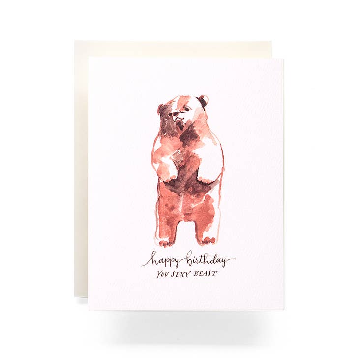 Sexy Beast Birthday Greeting Card