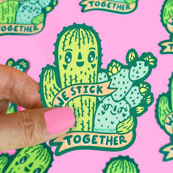 Friendship Cactus Sticker