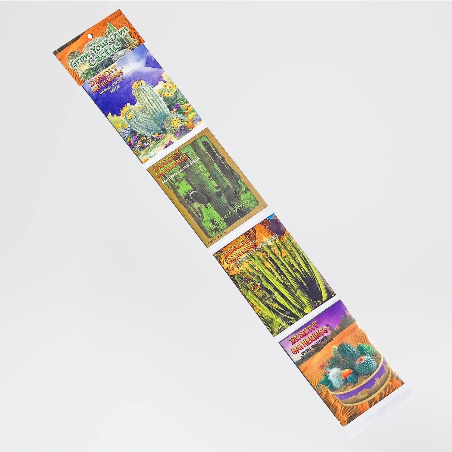 Arizona Cactus Seed Packet Strip